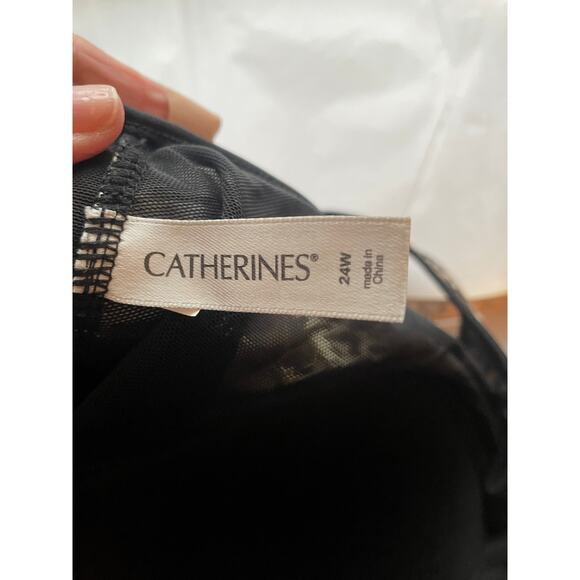 Catherines leopard print 1 piece swim dress built in bra padded wireless 24w - Picture 6 of 7